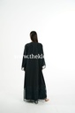 Black Abaya With Beaded Design