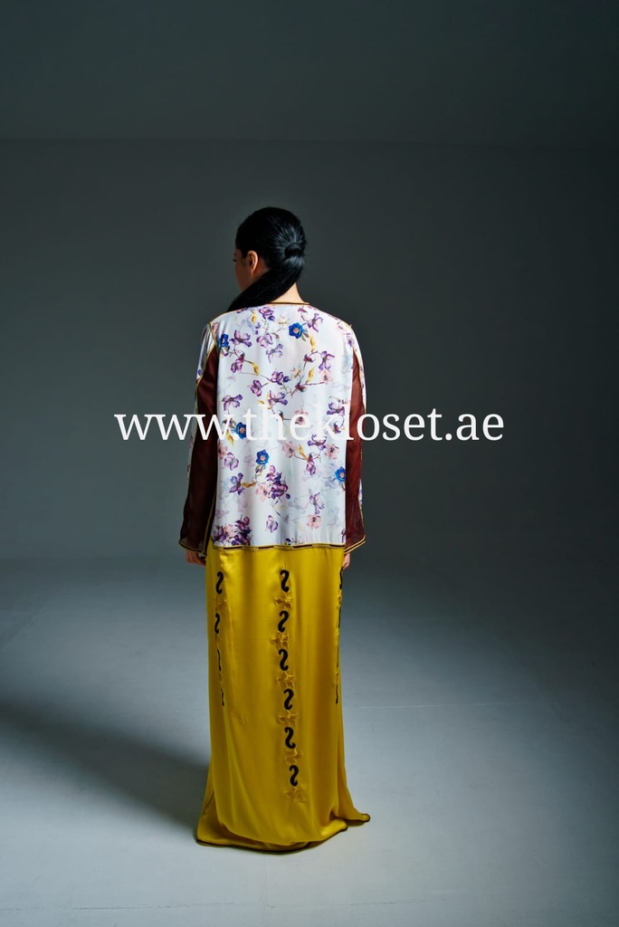 Embroidered Dress with Floral Design