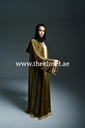 Golden Beige belted Abaya