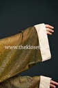 Golden Beige belted Abaya