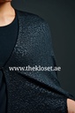 Cape black textured Abaya