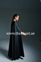 Cape black textured Abaya