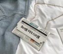 Vintage Newspaper Shaped Novelty Bag