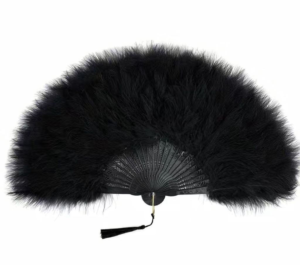 Vintage Marabou Feather Fan