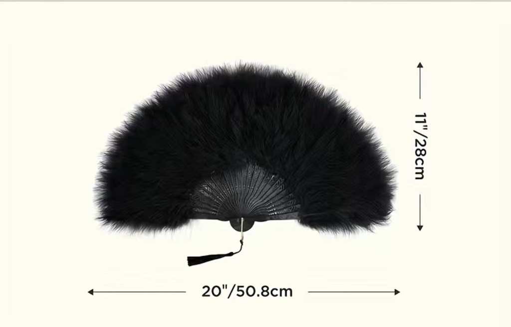 Vintage Marabou Feather Fan