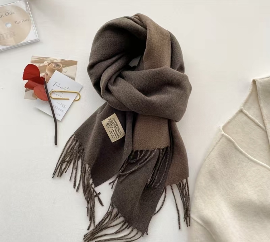 Double Sides Solid Color Scarf