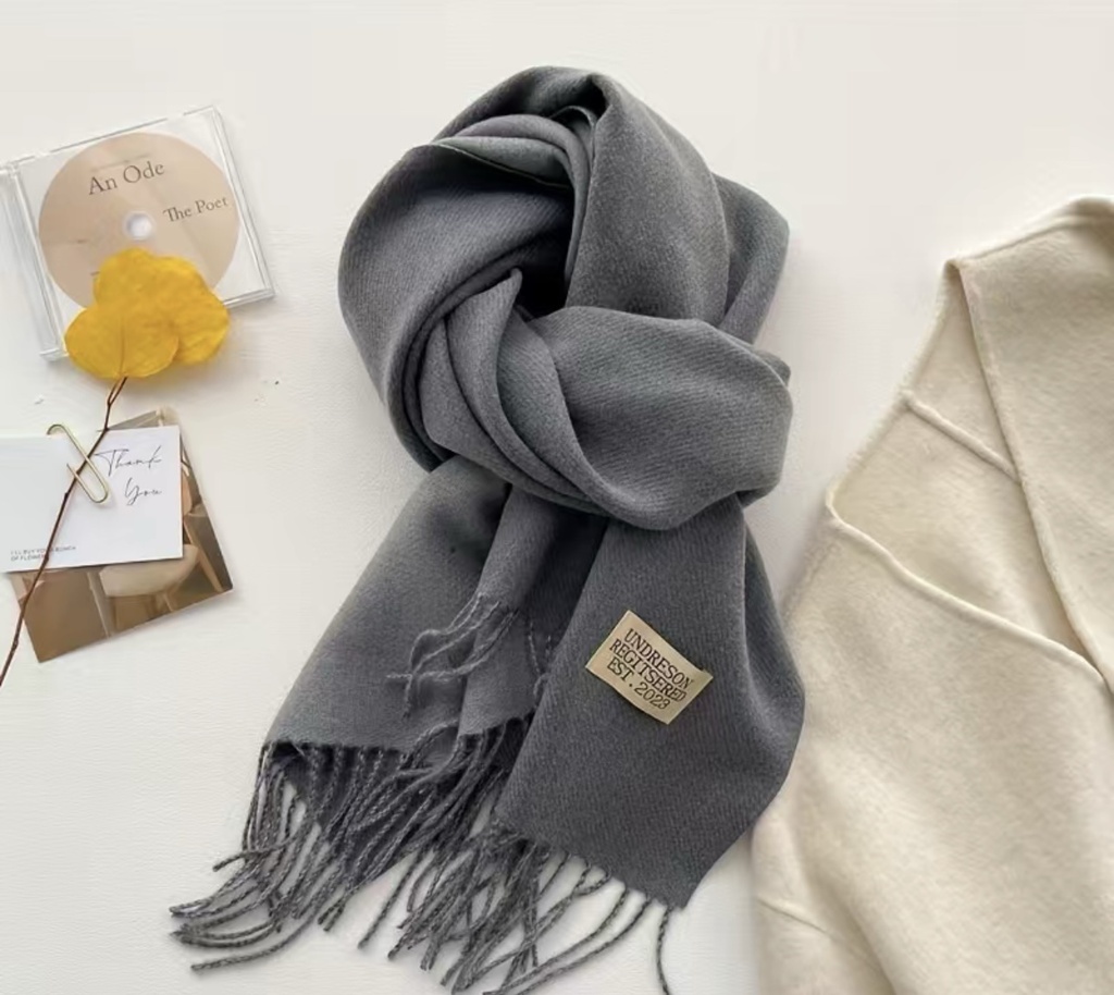 Double Sides Solid Color Scarf