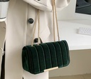 Vintage Velvet Square Shoulder Bag
