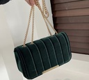 Vintage Velvet Square Shoulder Bag