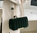 Vintage Velvet Square Shoulder Bag