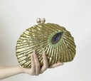 Sequins Peacock Design Clutch