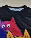 Colorful Cat Print Casual Shirt