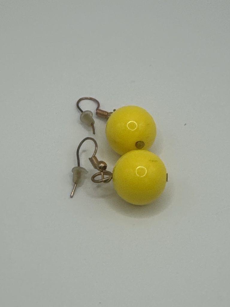 Colored Ball Earrings