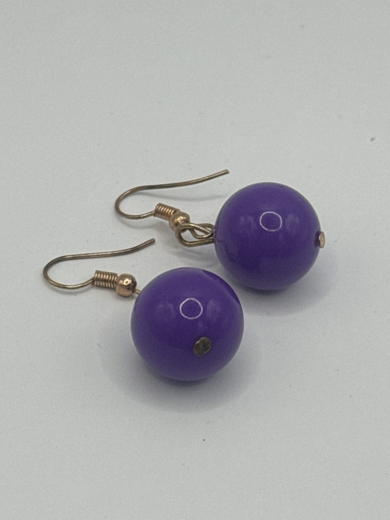 Colored Ball Earrings