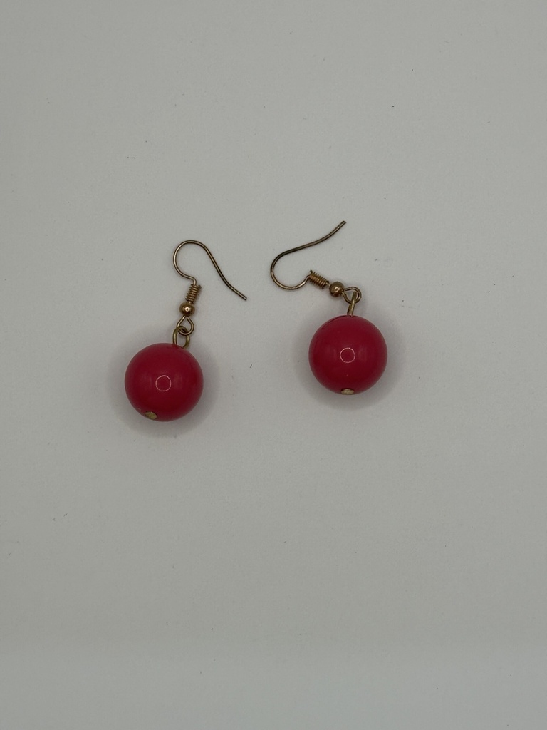 Colored Ball Earrings