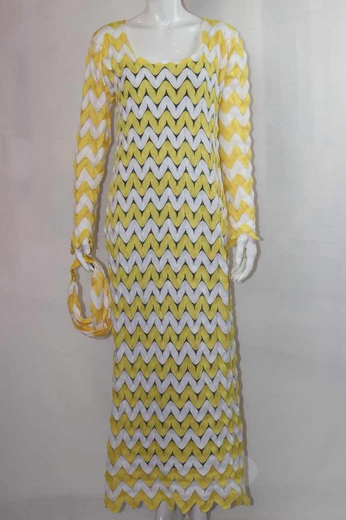 Color Waves Dress with Headband
