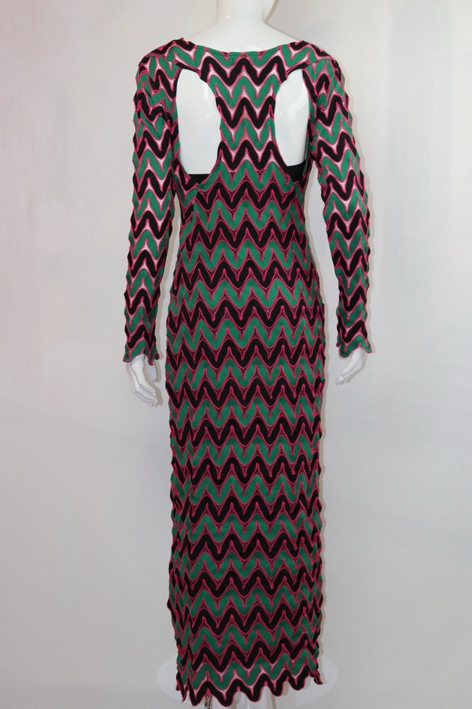 Color Waves Dress with Headband