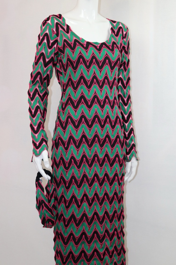 Color Waves Dress with Headband