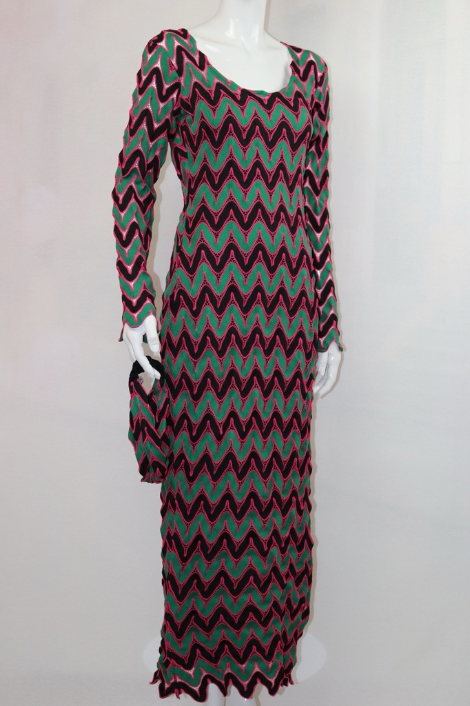 Color Waves Dress with Headband