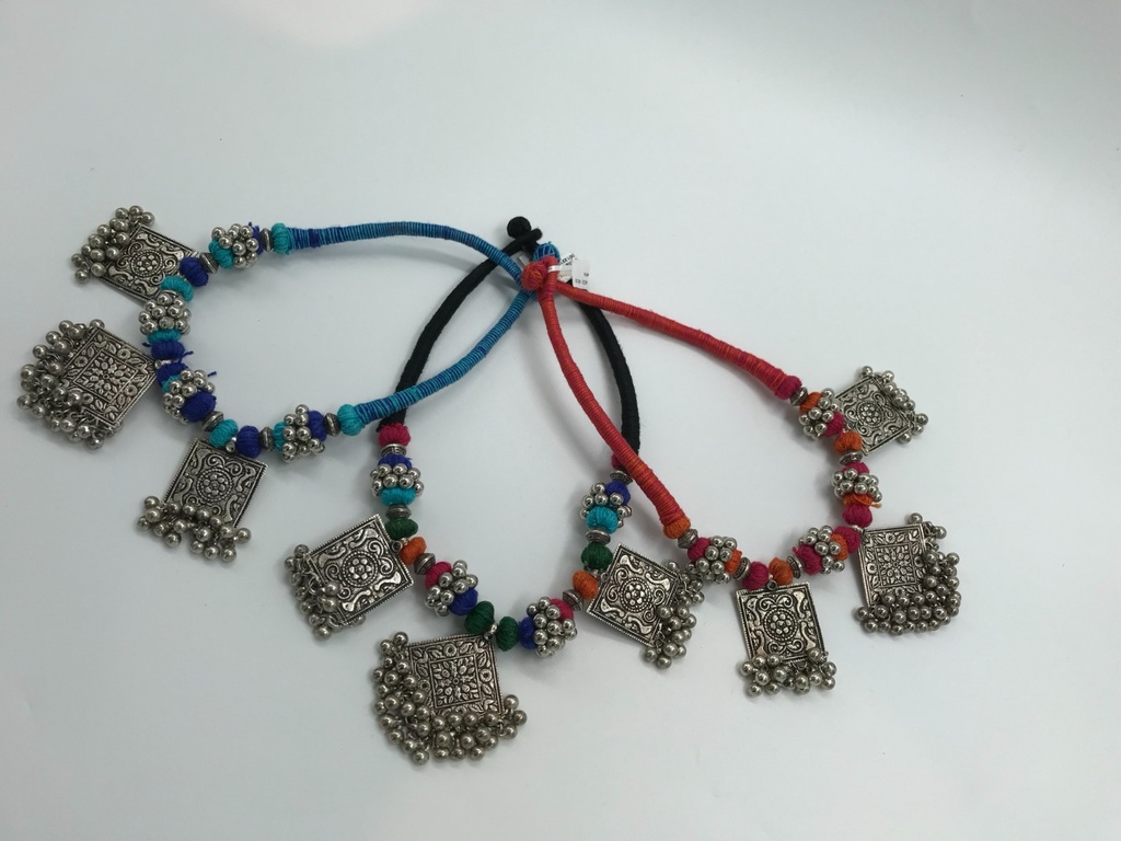 Sliver colorful Necklace