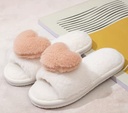 Heart Fuzzy House Slippers