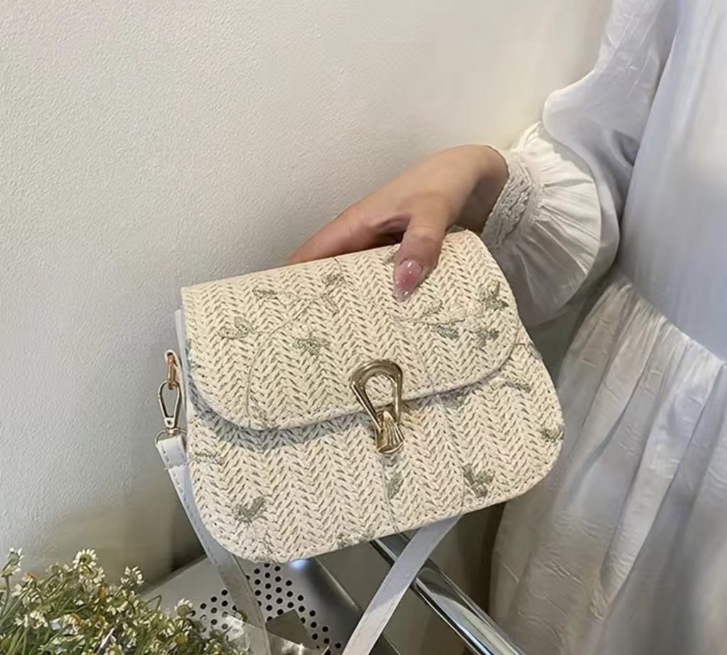 Mini Straw Woven Crossbody Bag