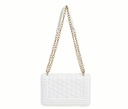 Geometric Embossed Shoulder Bag