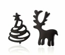 Rain Deer & Tree Earrings