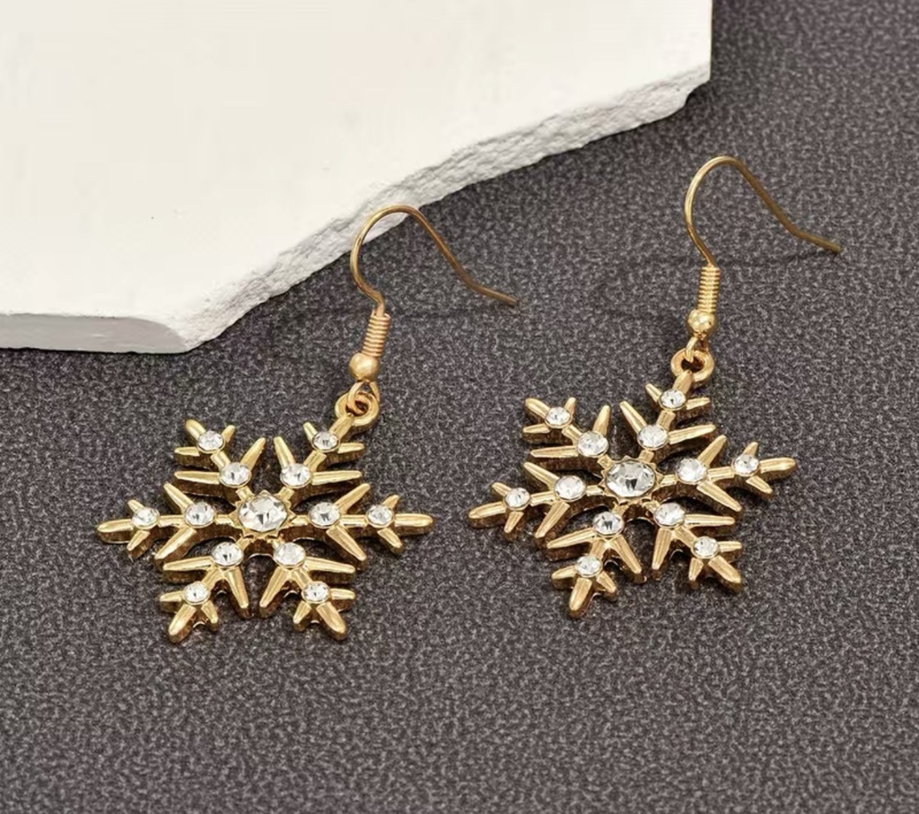 Snowflake Rhinestone Earrings