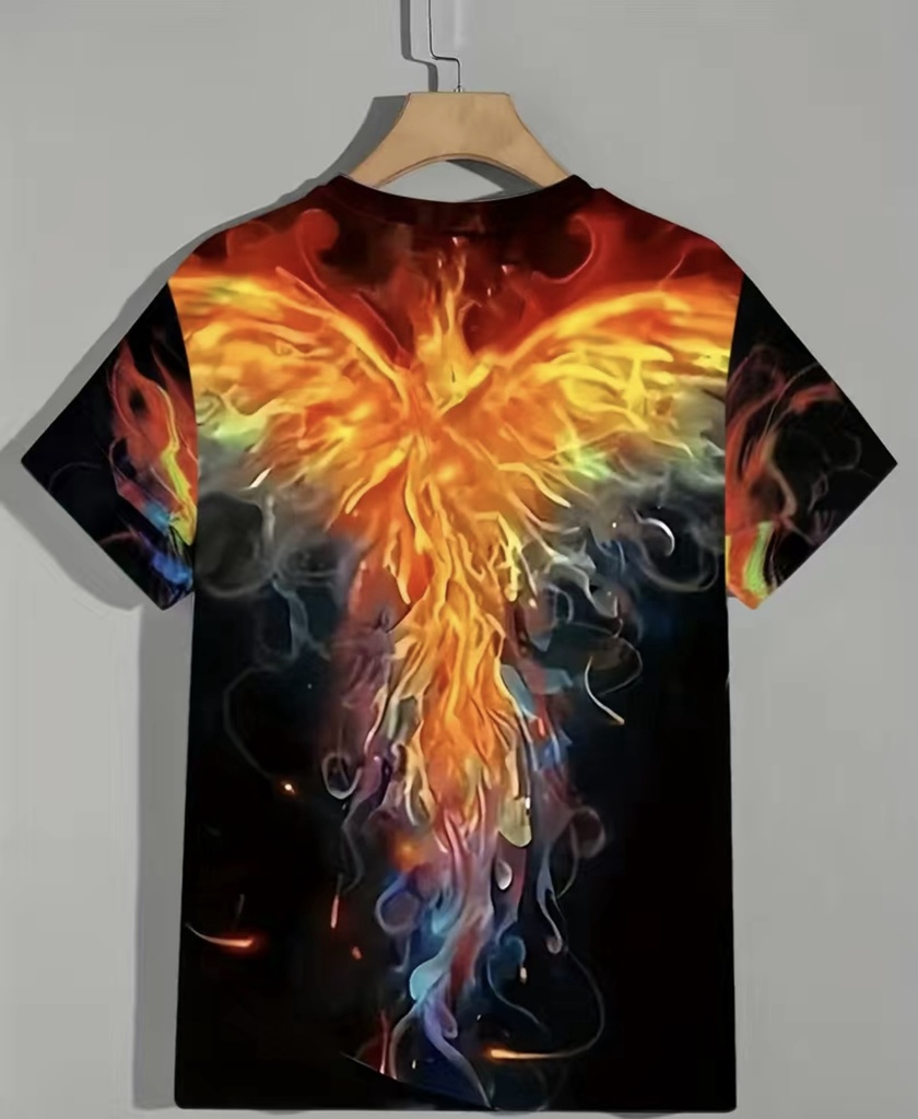 Phoenix Print Men T-Shirt