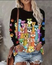 Colorful Plus Size Dogs Shirt