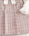 Pink Knitted Dress with beret