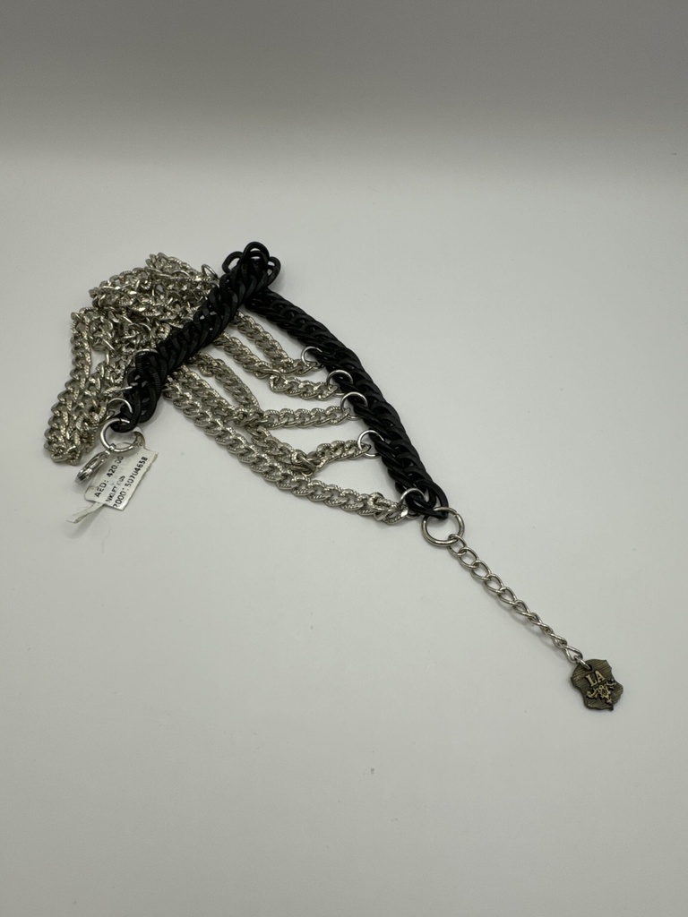 Black & Silver chain Anklet