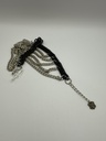 Black & Silver chain Anklet