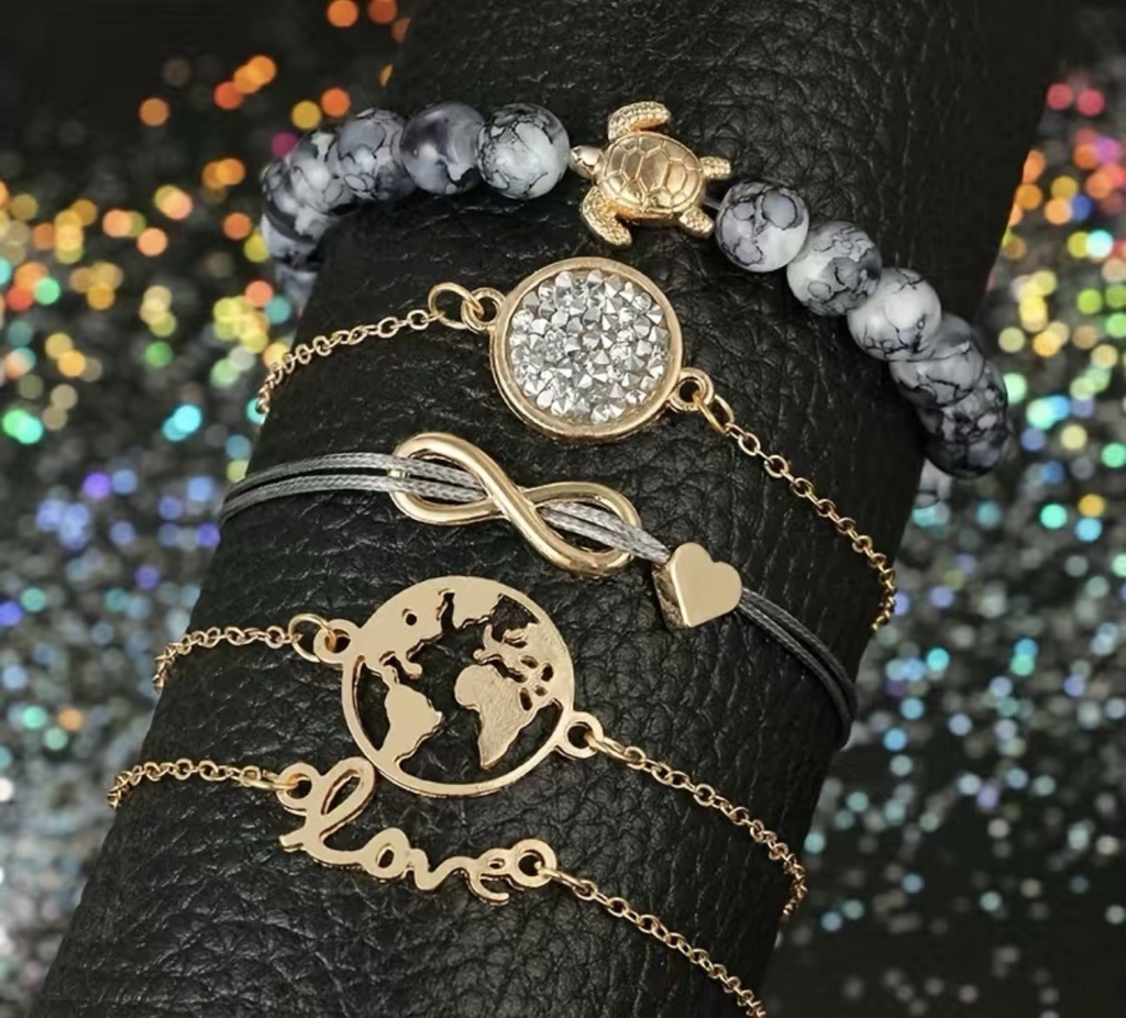 Geometric Hollow Ethnic Bracelet