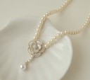 Camellia Pearl Necklace