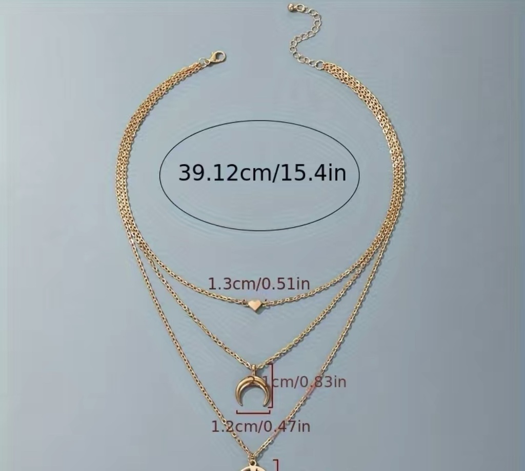 Multilayered Golden Clavicle Necklace