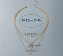 Multilayered Golden Clavicle Necklace