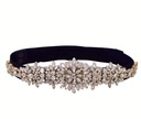 Rhinestone flower belt