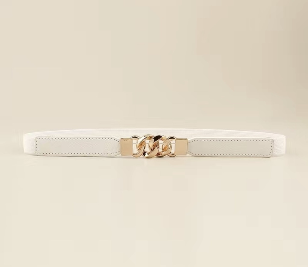 O Buckle Leather Belt