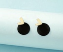 Button Heart Earrings