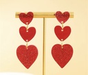 Hearts Dangling Earrings