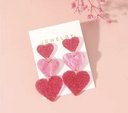 Heart Dangling Acrylic Earrings