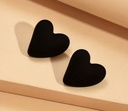 Sided Heart Stud Earrings
