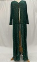 Golden Green Abaya