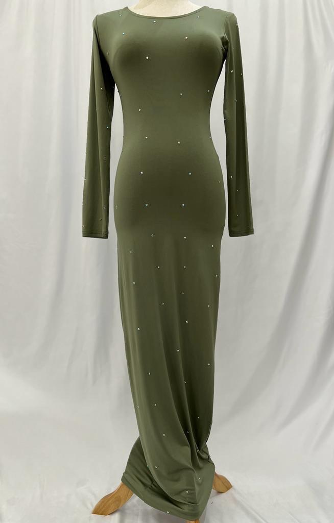 Green stretch Dress