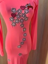 Neon flowers Pink girl gang Dress