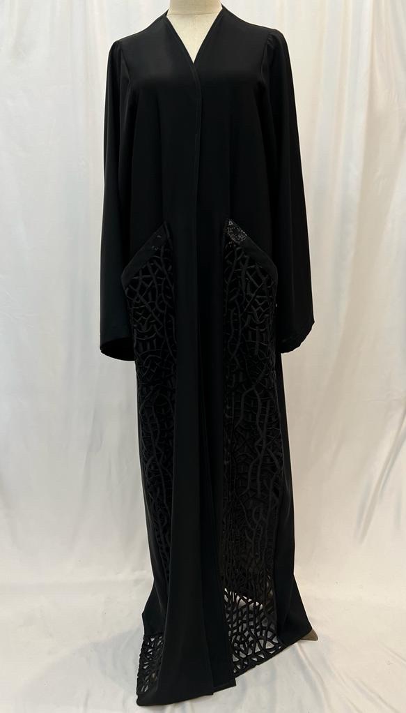 Mosaic black Abaya