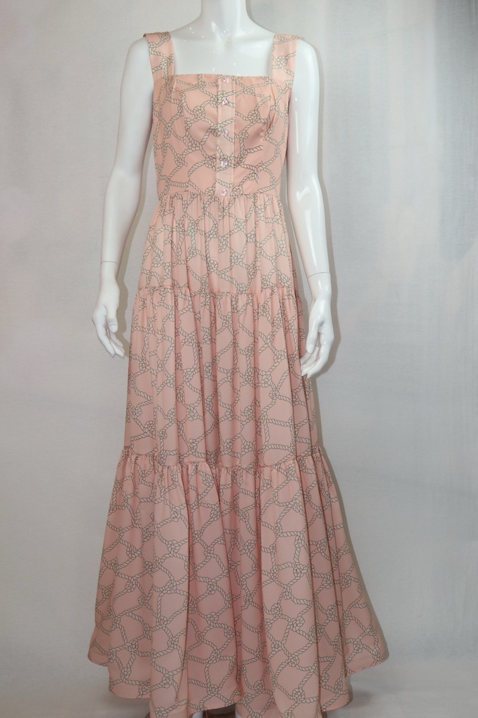Pink knot summer dress