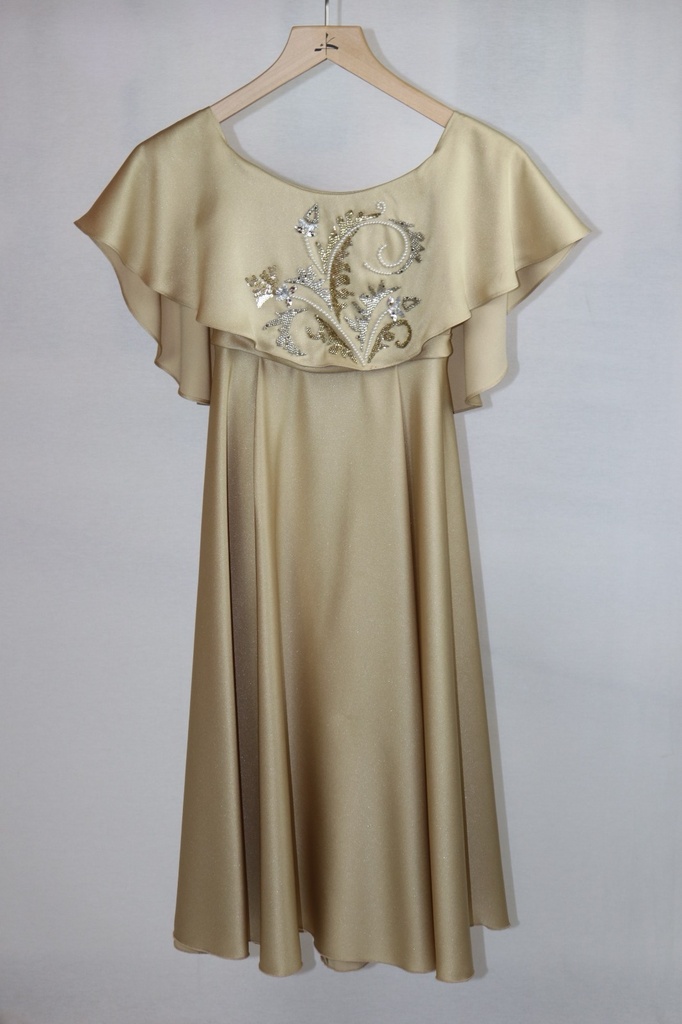 Beaded Silky Girls Dress